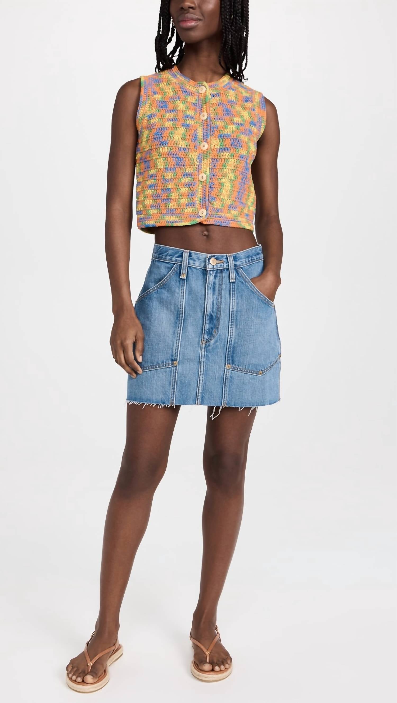 Re/Done - Workwear Denim Skirt