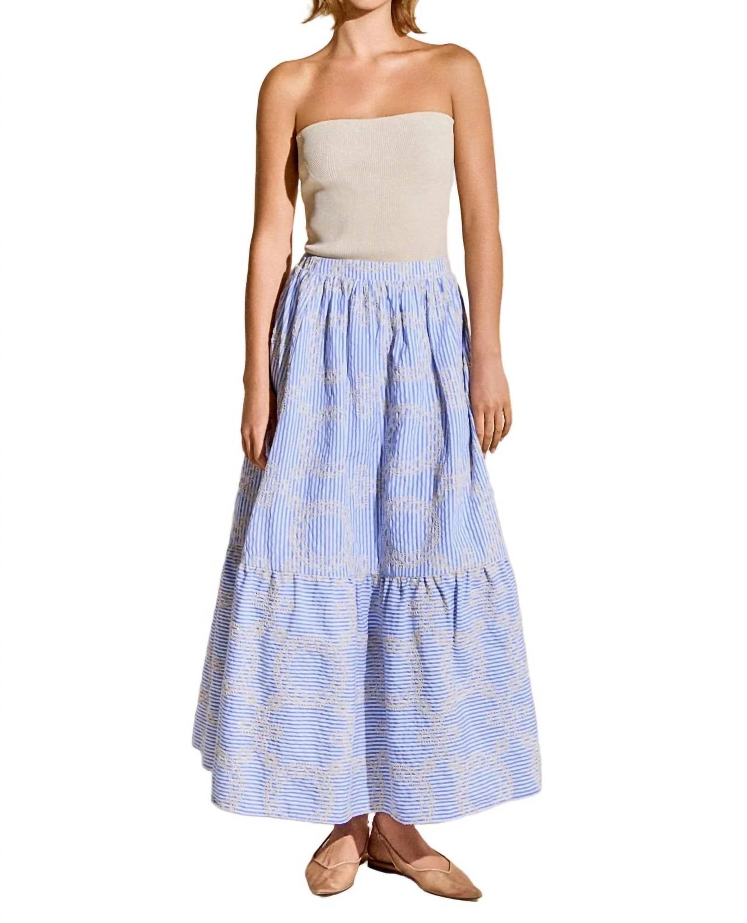 English Factory - Embroidered Maxi Skirt