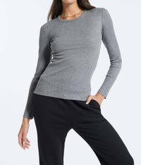 Bandier - Rivington Ribbed Long Sleeve Top