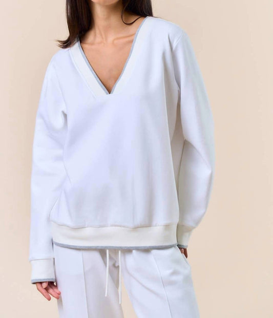 Lalavon - Colette V-neck Sweater