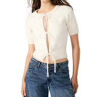 Steve Madden - Sereia Velvet Tie Cardigan