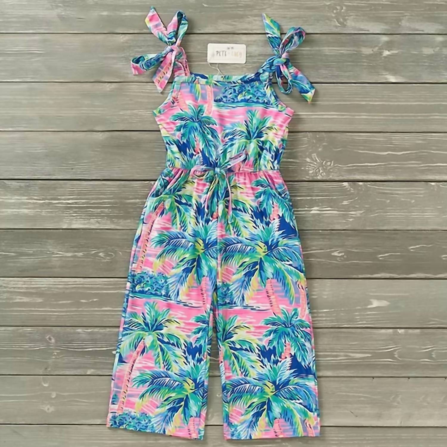 Pete + Lucy - Girls Palm Paradise Jumpsuit