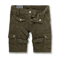 JORDAN CRAIG Boy's Cairo Cargo Shorts in army green - kids' shorts