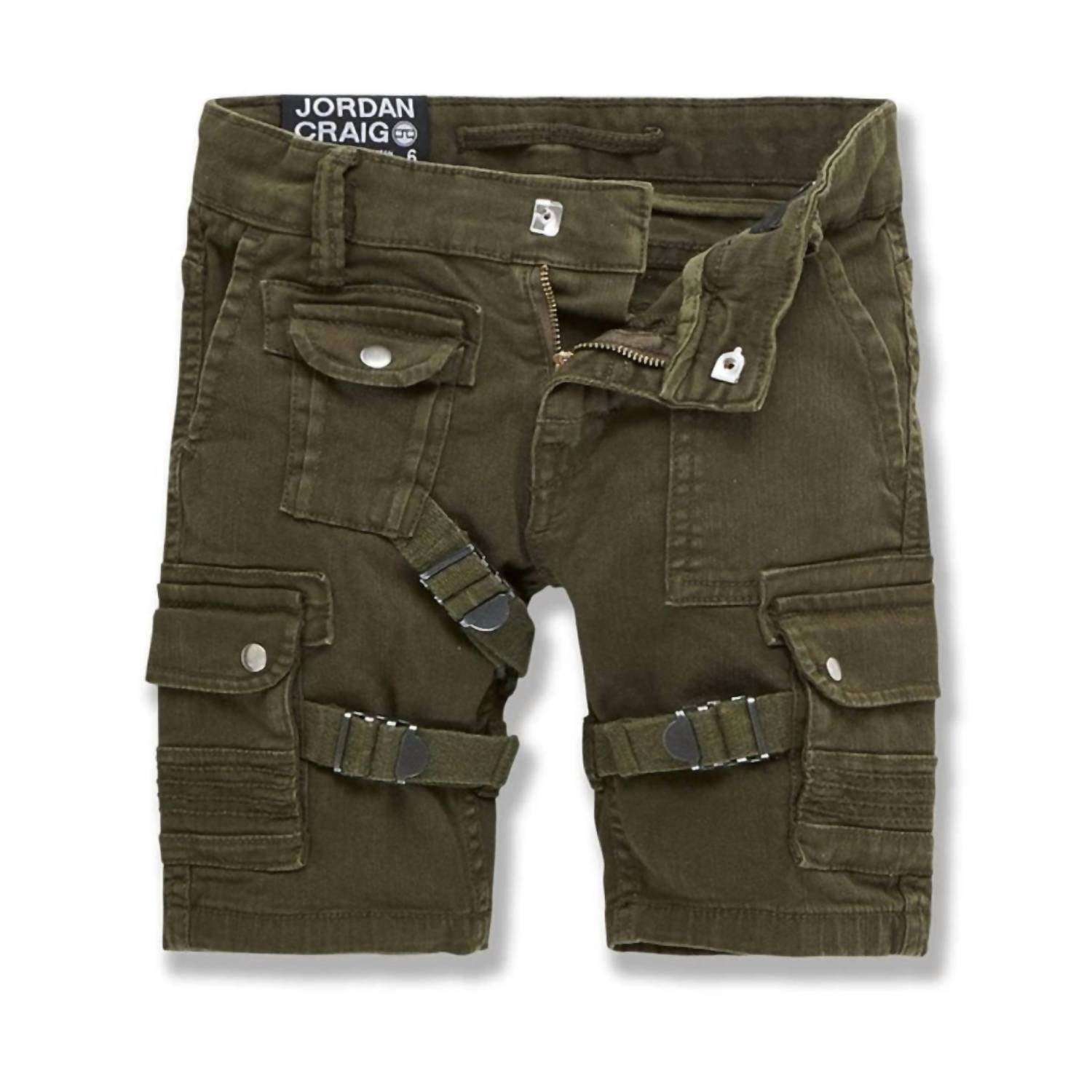 JORDAN CRAIG Boy's Cairo Cargo Shorts in army green - kids' shorts