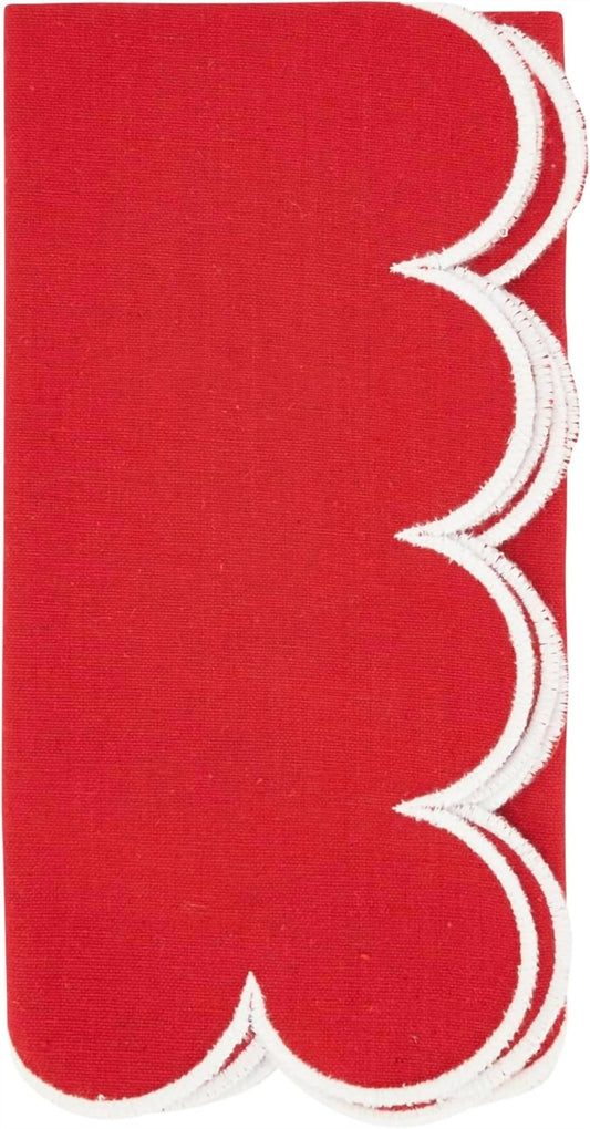 Saro Lifestyle - Scallop Cotton Napkins