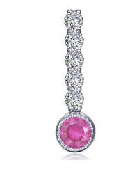 Lafonn Women's Birthstone Love Pendant in july ruby - women's item