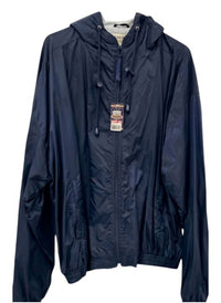 Steve & Barry's Men's University Sportswear Lined Windbreaker in navy - men's jacket