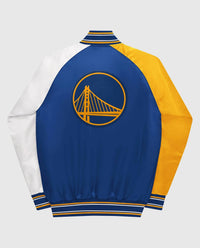 Starter - Youth Golden State Warriors Varsity Satin Full-snap Jacket