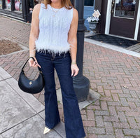 Entro - Feathered Frost Knit Tank