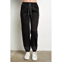 Kiwi - Rhinestone Jogger Sweatpants