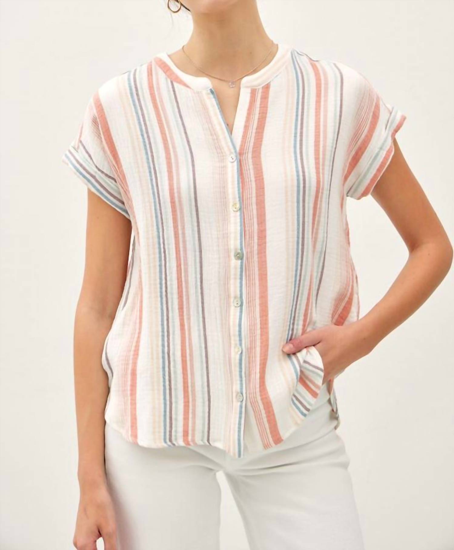 Be Cool - Margaret Top Papaya