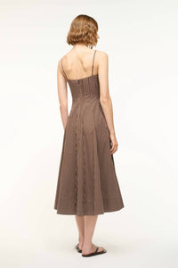 Aureum Wylie Dress in dark oak micro stripe - women's dress - view 4