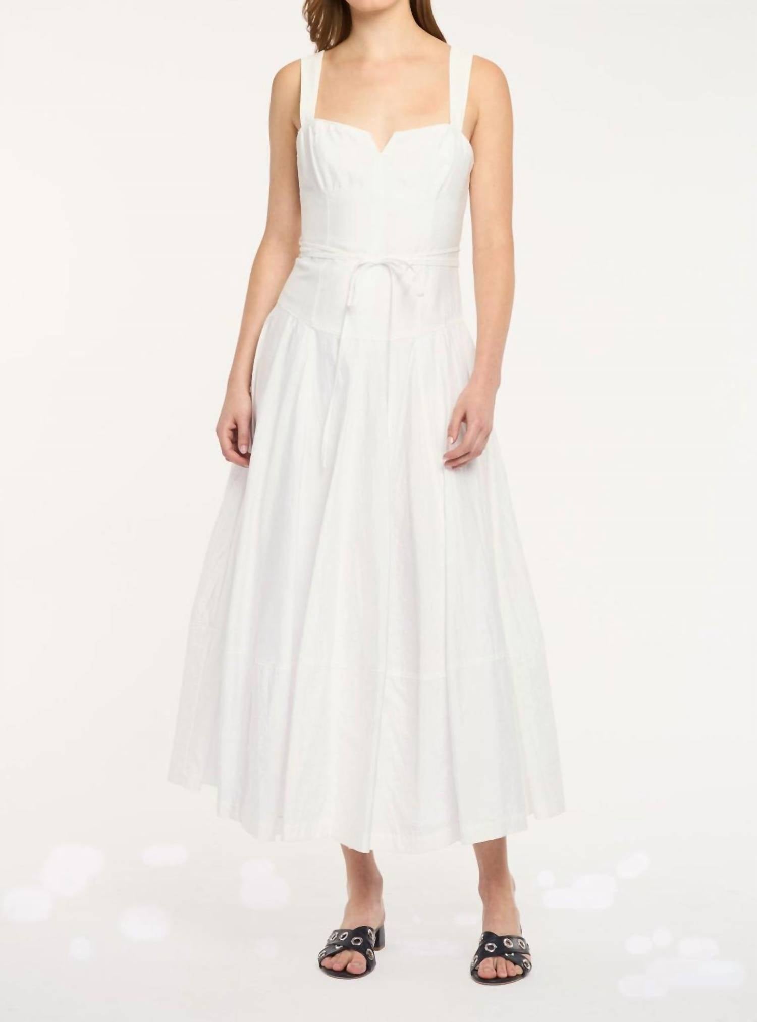 cinq a sept Jerome Midi Dress in white - women's dress