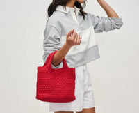 Sol And Selene - Women's Recycled Laced Up Woven Crossbody Small Bag