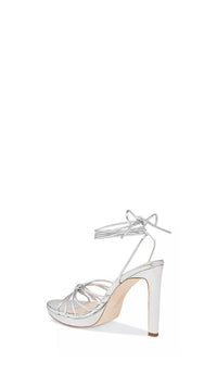 Paige - Women's Denim Viola Ankle Tie Strappy High Heel Sandals
