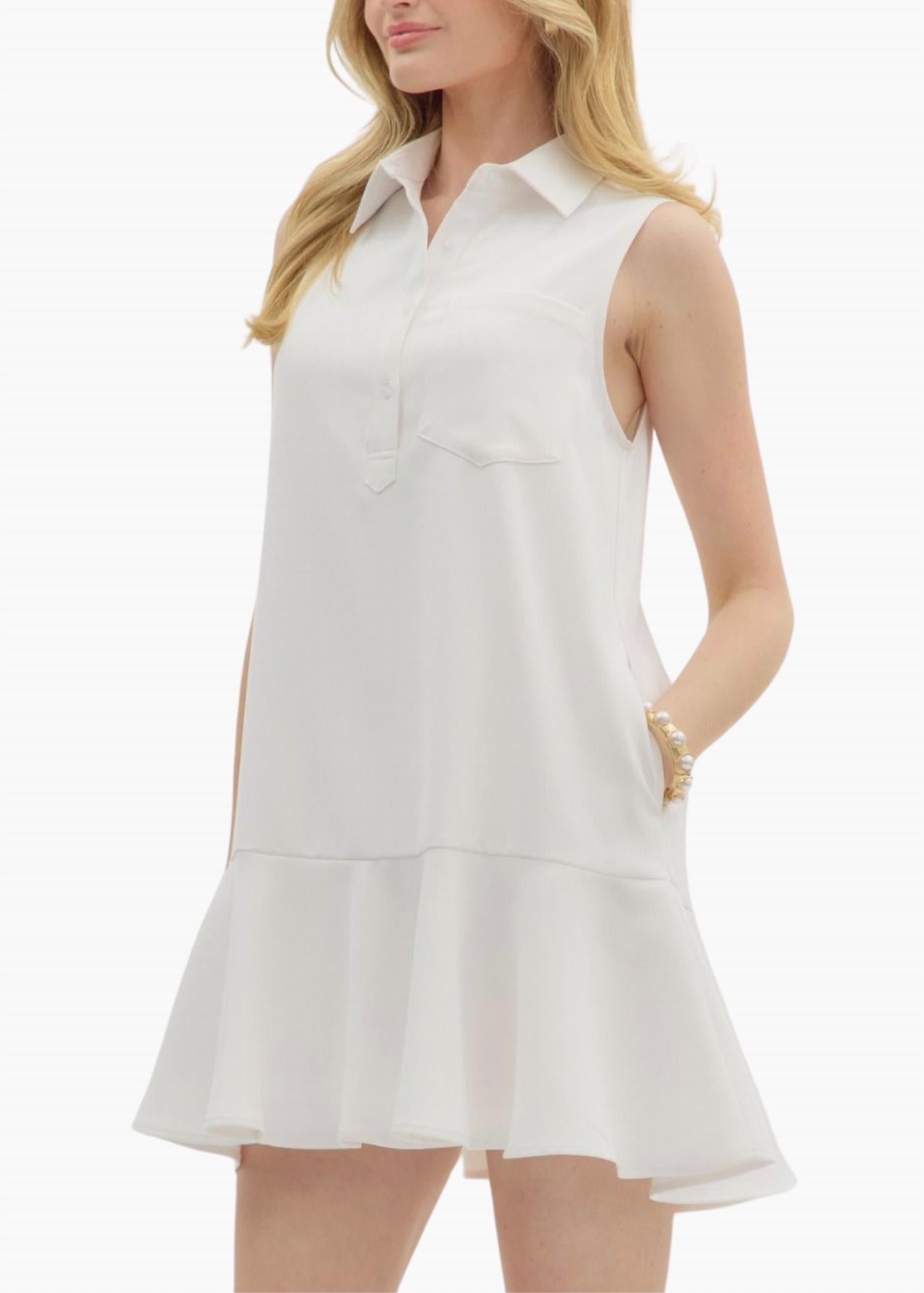 entro Weekend Mini Dress in pol - women's dress - alternate view