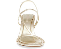 STEVE MADDEN Women's Locke Leather Strappy Y2k Mid Heels Sandals in champagne - women's sandal - alternate view