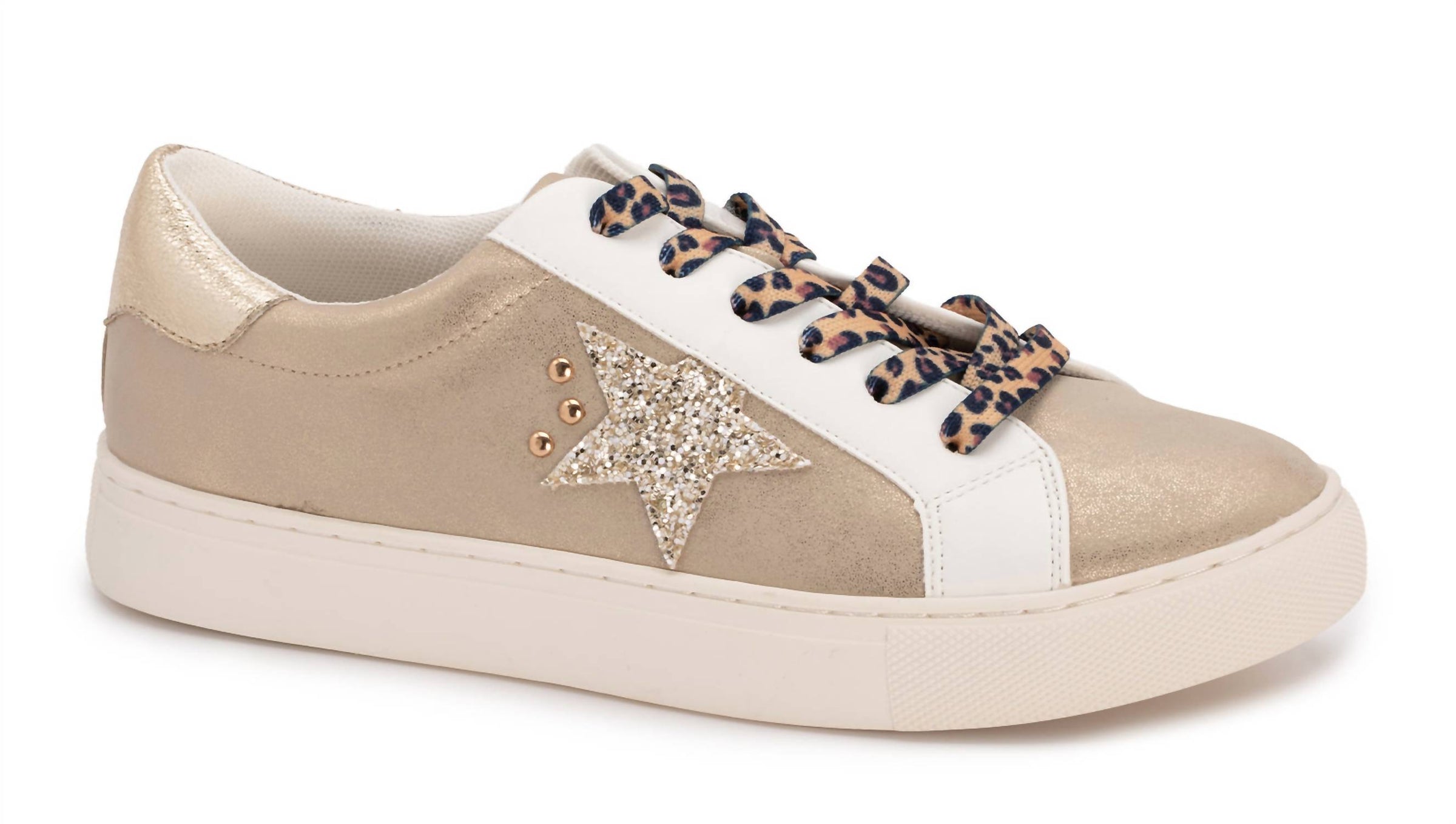 Corkys Footwear Women's Supernova Sneaker in gold metallic - women's sneaker