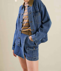Flying Tomato - Washed Denim Short