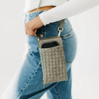 Pretty Simple - Woven Double Duty Phone Crossbody Bag