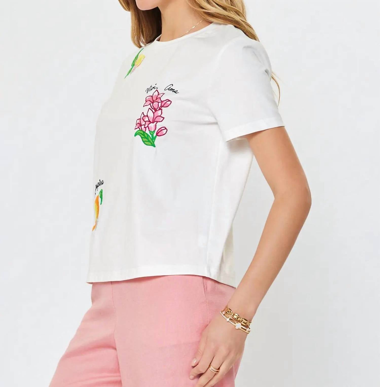 Current Air - Embroidered Graphic Summer Tee