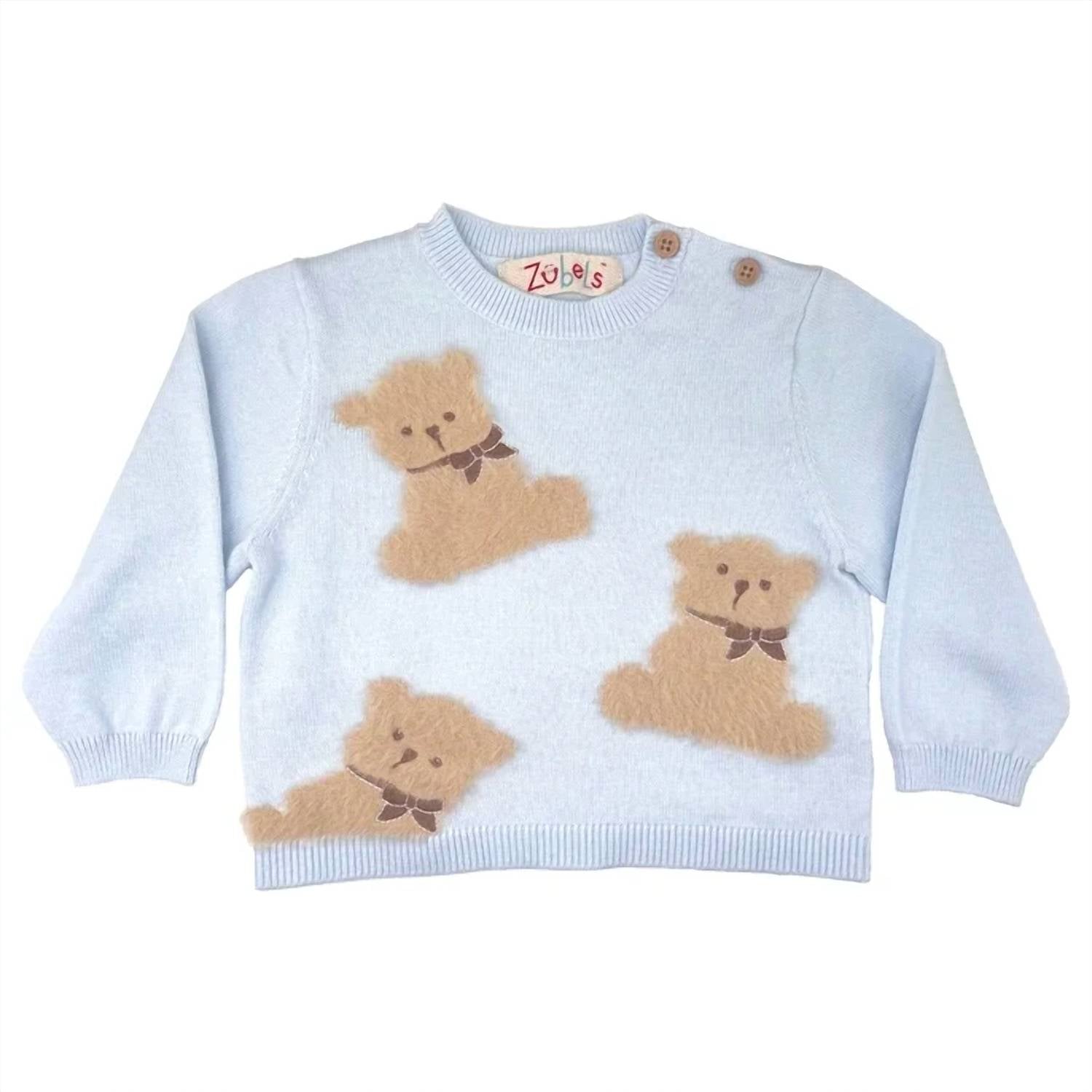 Zubels - Boy's Fuzzy Bear Sweater