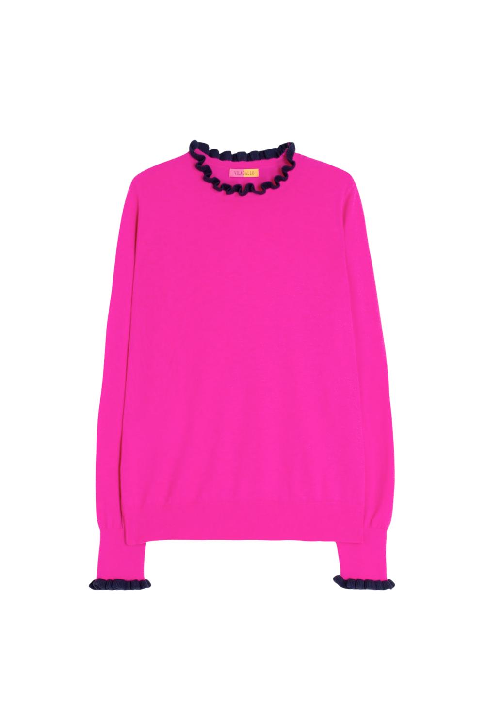 Vilagallo - Jersey Ruffle Sweater