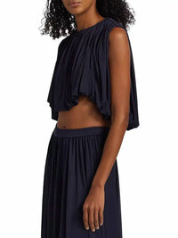 Heirlome - Serena Silk Jersey Crop Top
