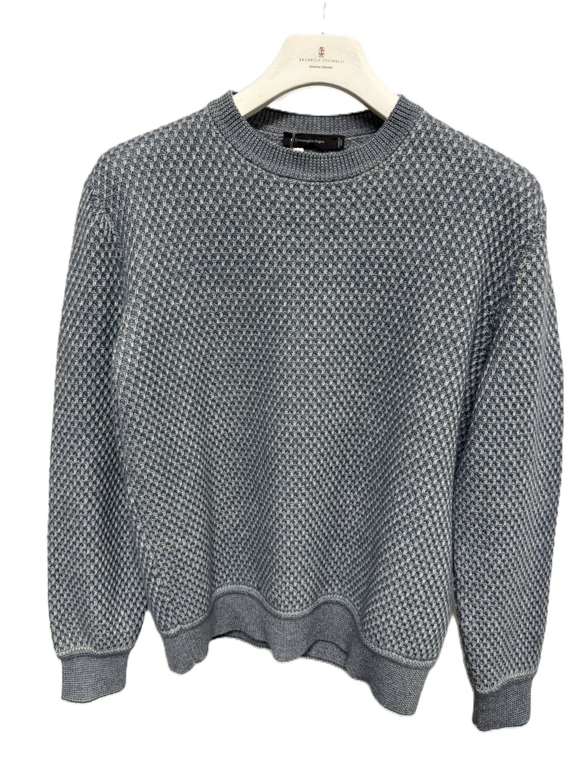 Ermenegildo Zegna - MEN'S CREWNECK CASHMERE SILK SWEATER