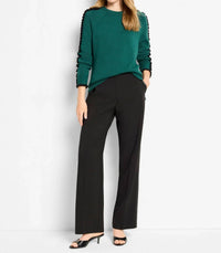 Nic + Zoe - Ruffled Down Sweater