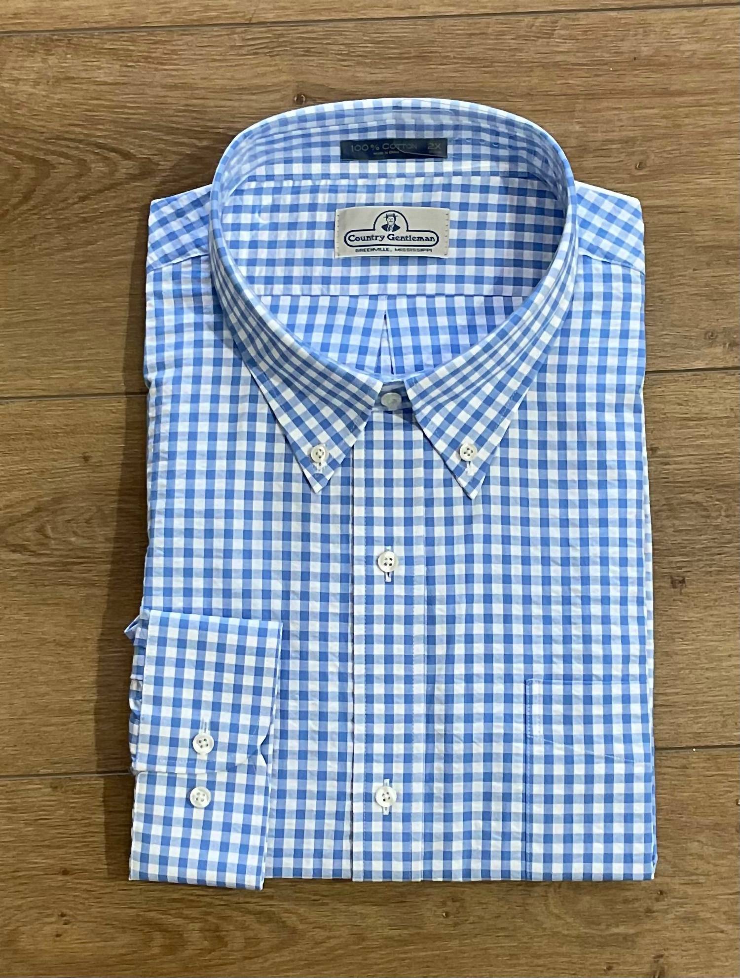 Gordon Of New Orleans - Men's All Cotton Seersucker Shirt