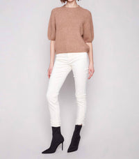 Charlie B - Balloon Elbow Sleeve Knit Sweater