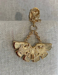 Anton Heunis - Afrodita Oval Earrings with Fan