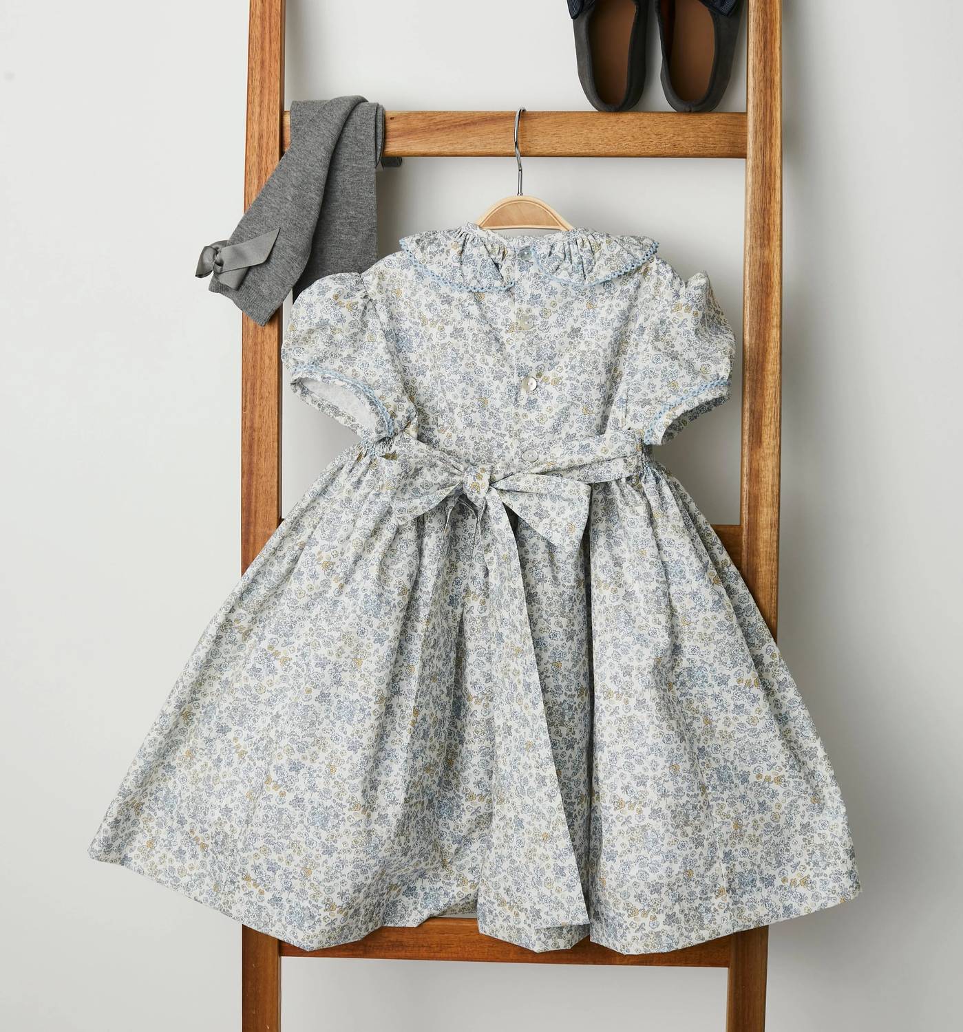 Pi And Pa - Atlantic Handsmocked Dress