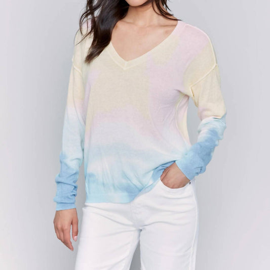 Charlie B - Lightweight Long Sleeve Tie-dye Sweater