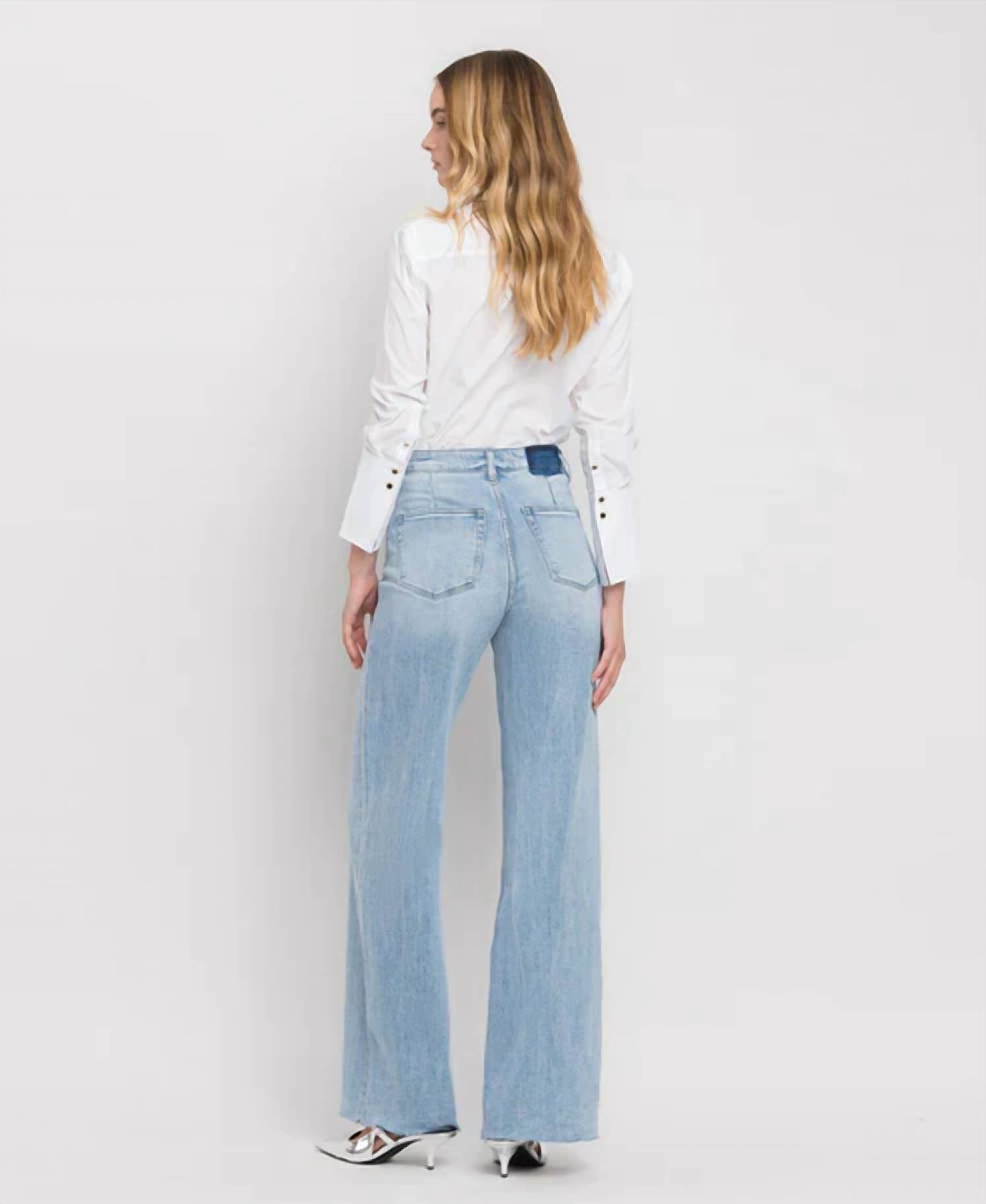 Vervet By Flying Monkey - Super High Rise Wide Leg Jean