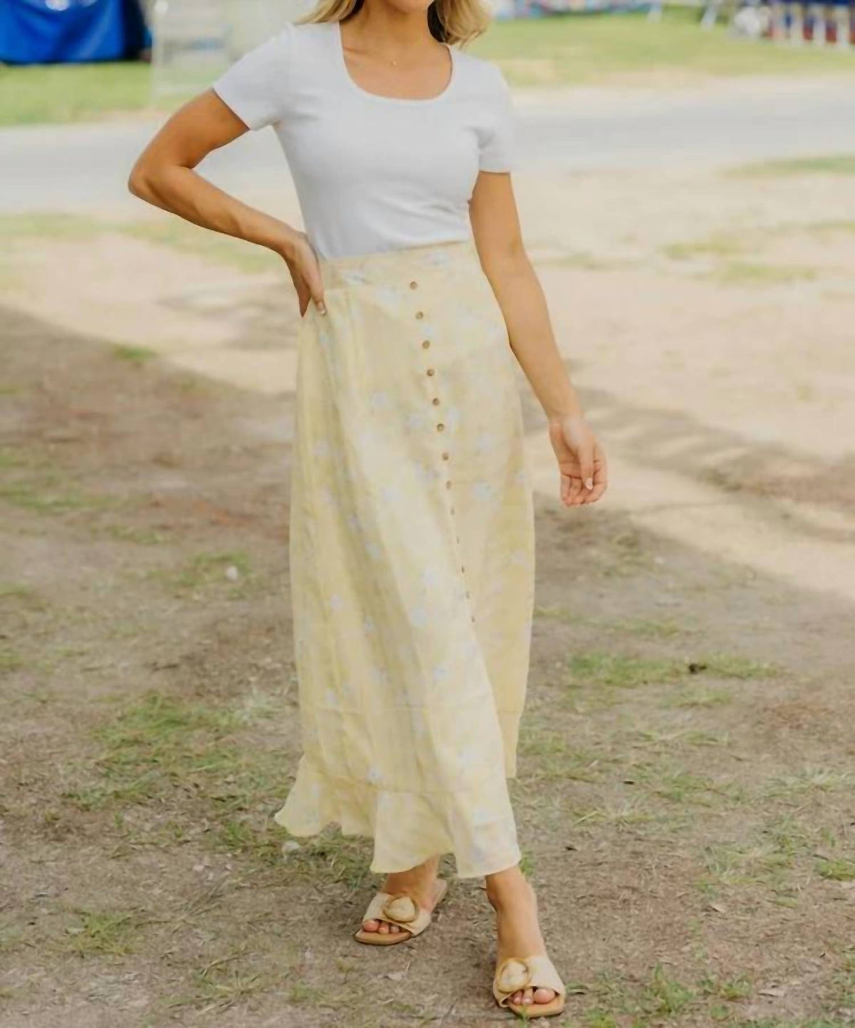 Mikarose - Women's Slit Front Skirt