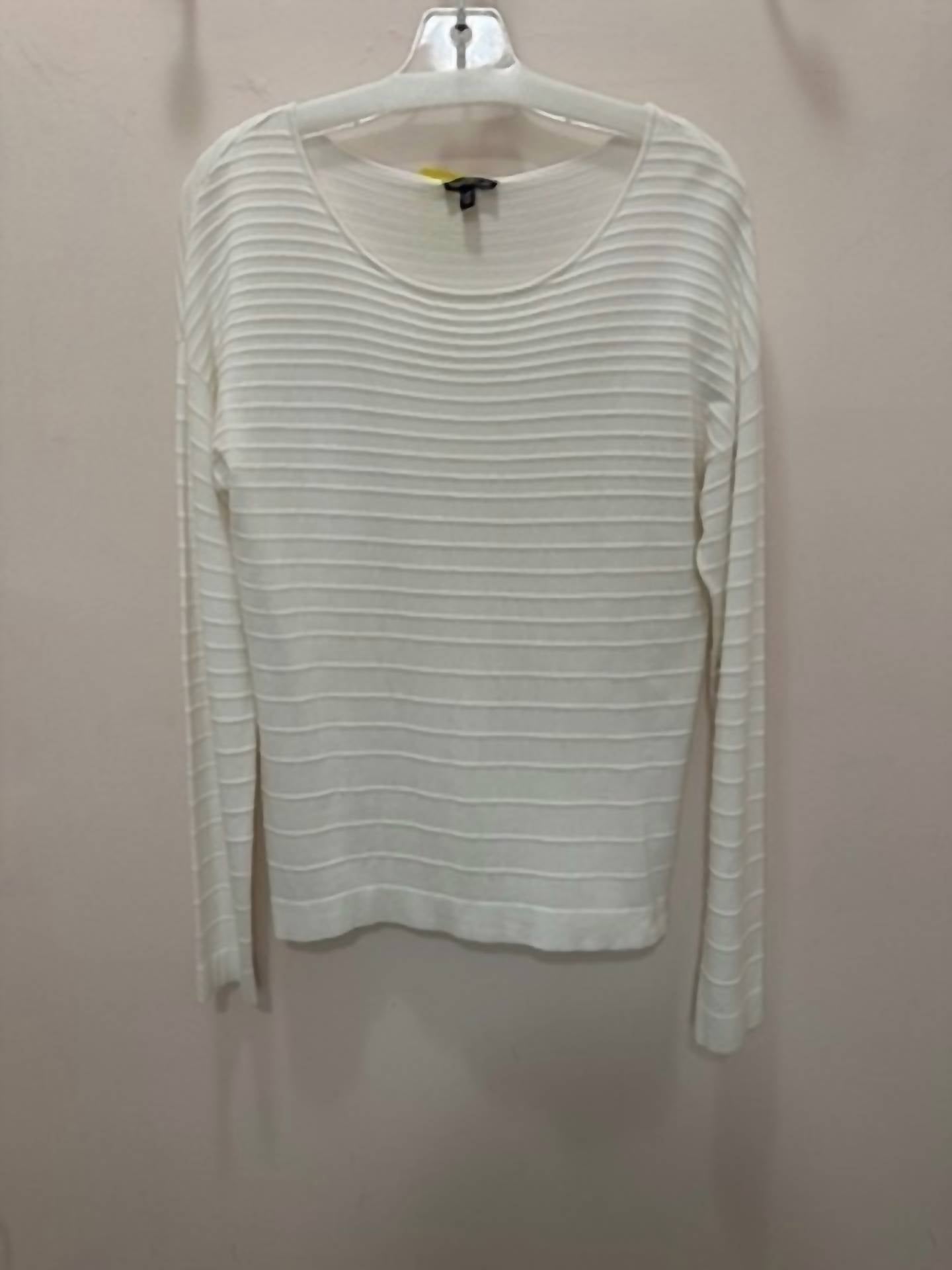 Conrad C - Women's Crew Emblossed Stripe Sweater