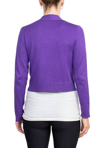 Eclectic Studio - Open Front Long Sleeve Cropped Bolero