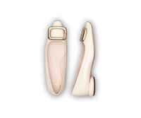 Roger Vivier - Women's Viv Choc Metal Buckle Ballerinas Flat Shoes