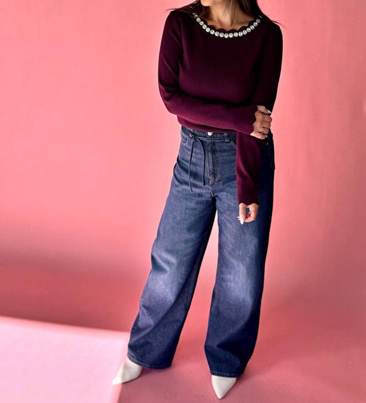 Endless Rose - Long Sleeve Jewel Top