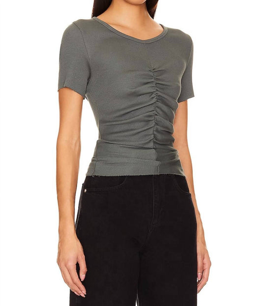 Nation Ltd - Nevina Seamed Gathered Tee Shirt