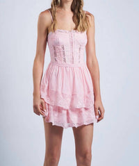 Sky To Moon - Corset Seam Flutter Dress