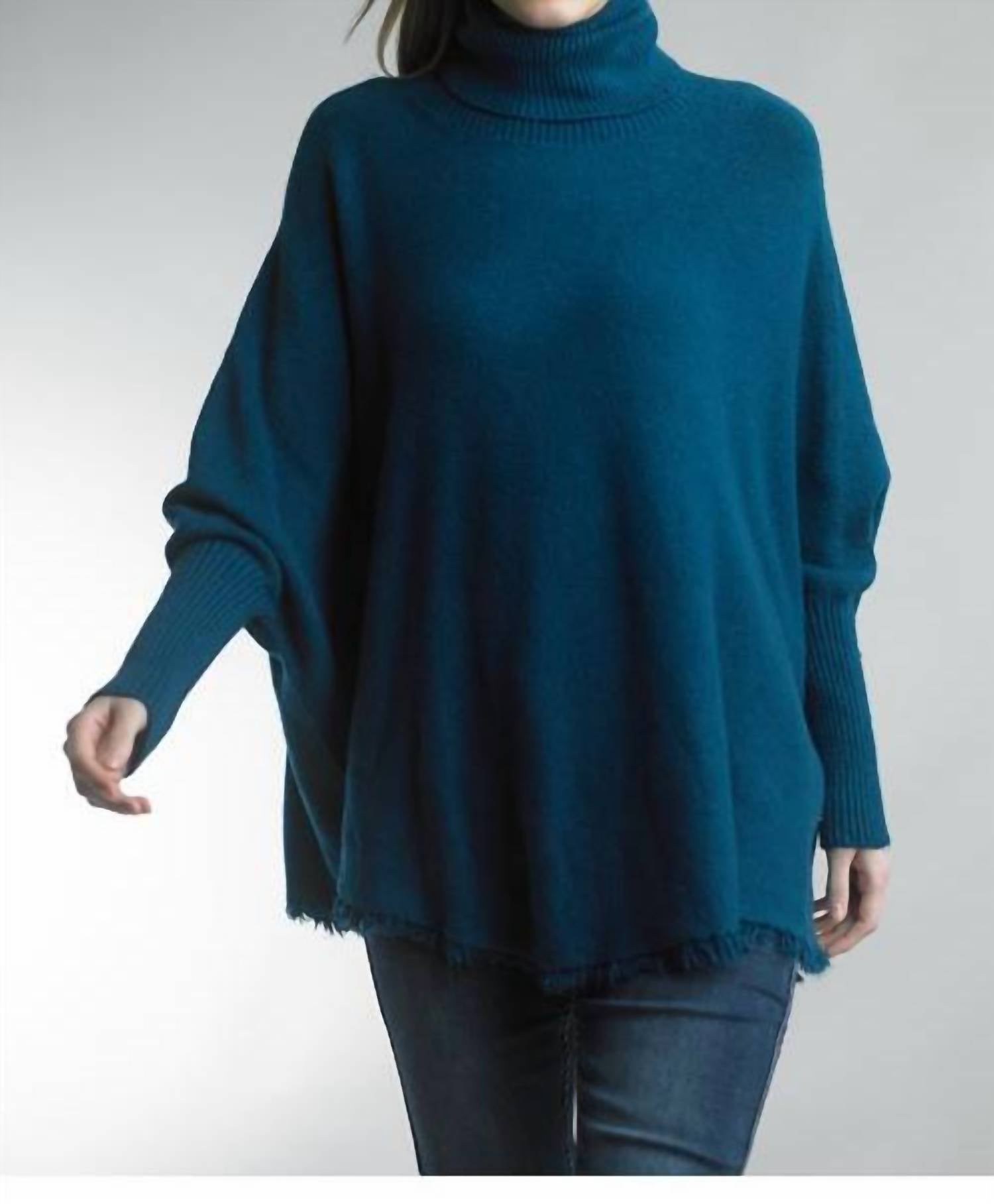 Tempo Paris - Fringe Hem Tunic Sweater