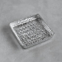 Beatriz Ball Pieles Croc Beverage Napkin Holder in silver - item