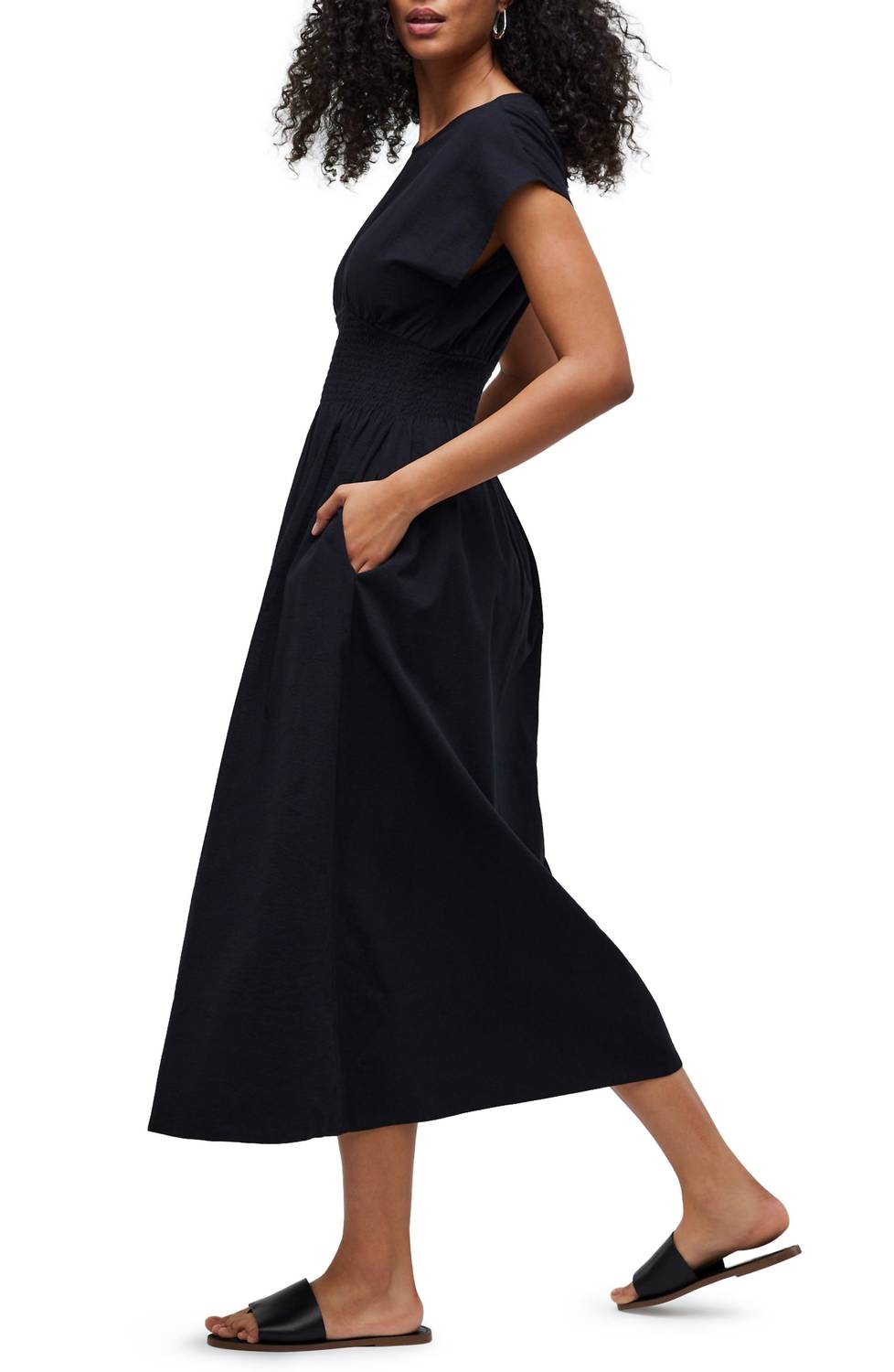Madewell - Smocked Waist Midi Dress