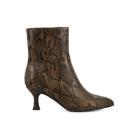 Mia Shoes - Women's Ediva Snake Pointed Toe Boot
