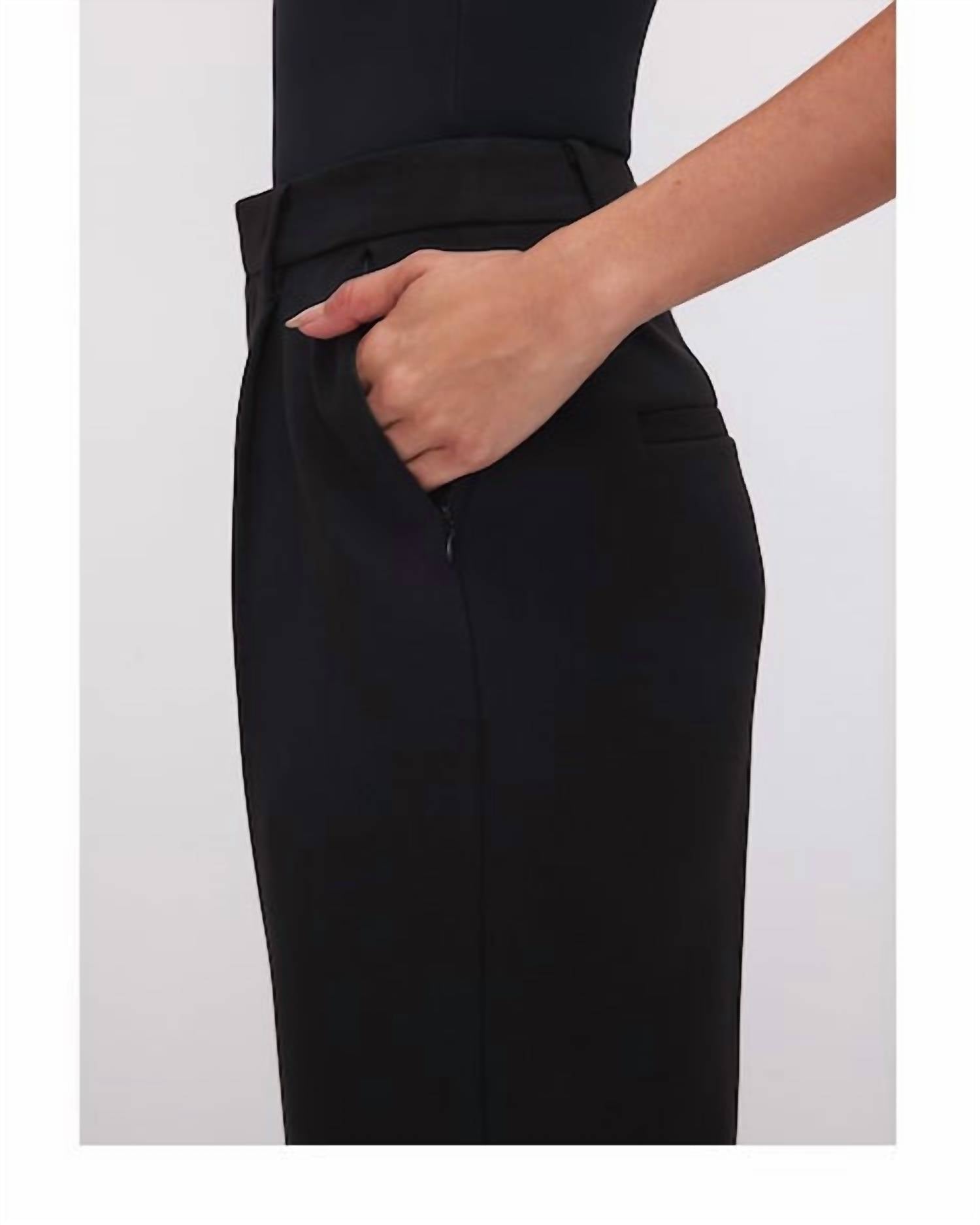 Good American - Luxe Suiting Column Trouser