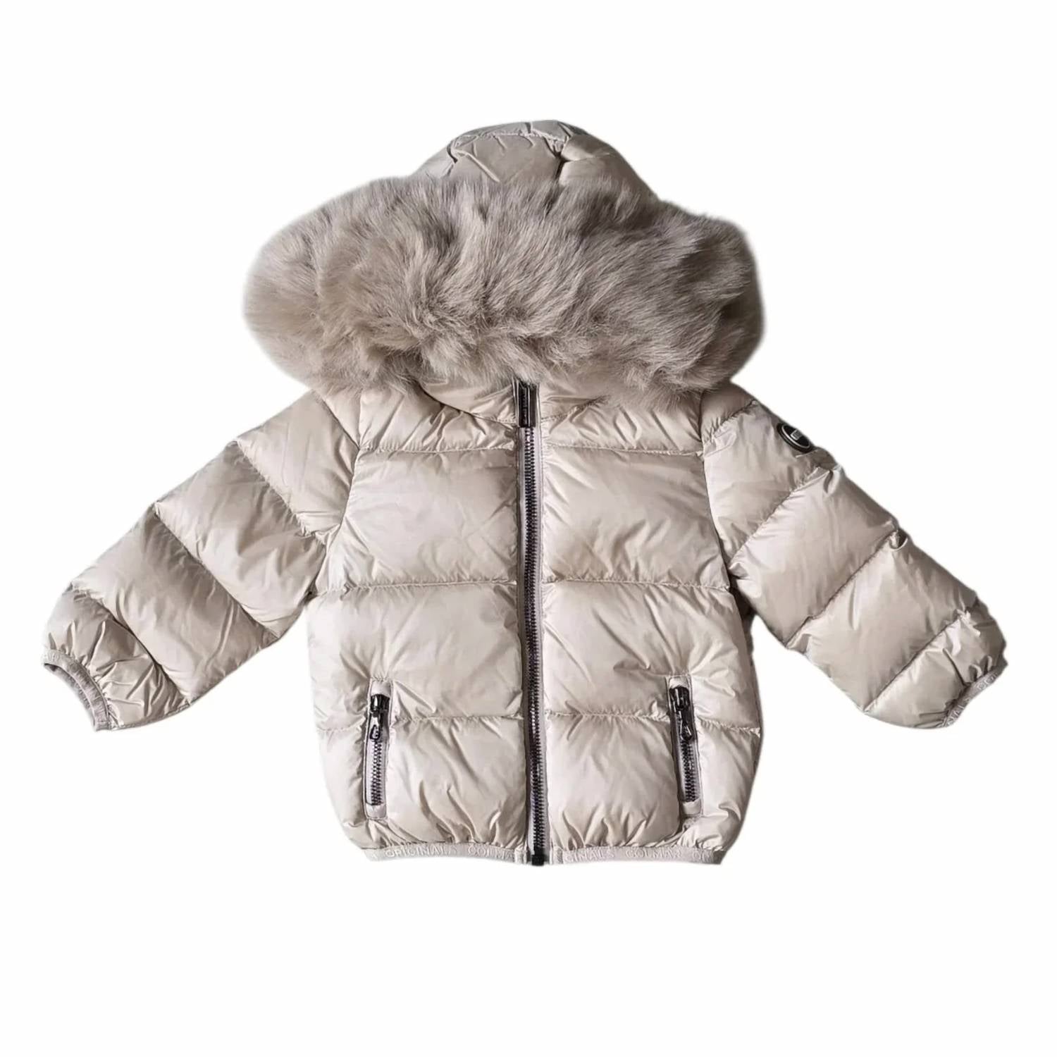 Colmar - Baby's Down Coat With Fur Trim