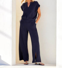 Fifteen Twenty - Women's Gabby Front Slit Sweatpants